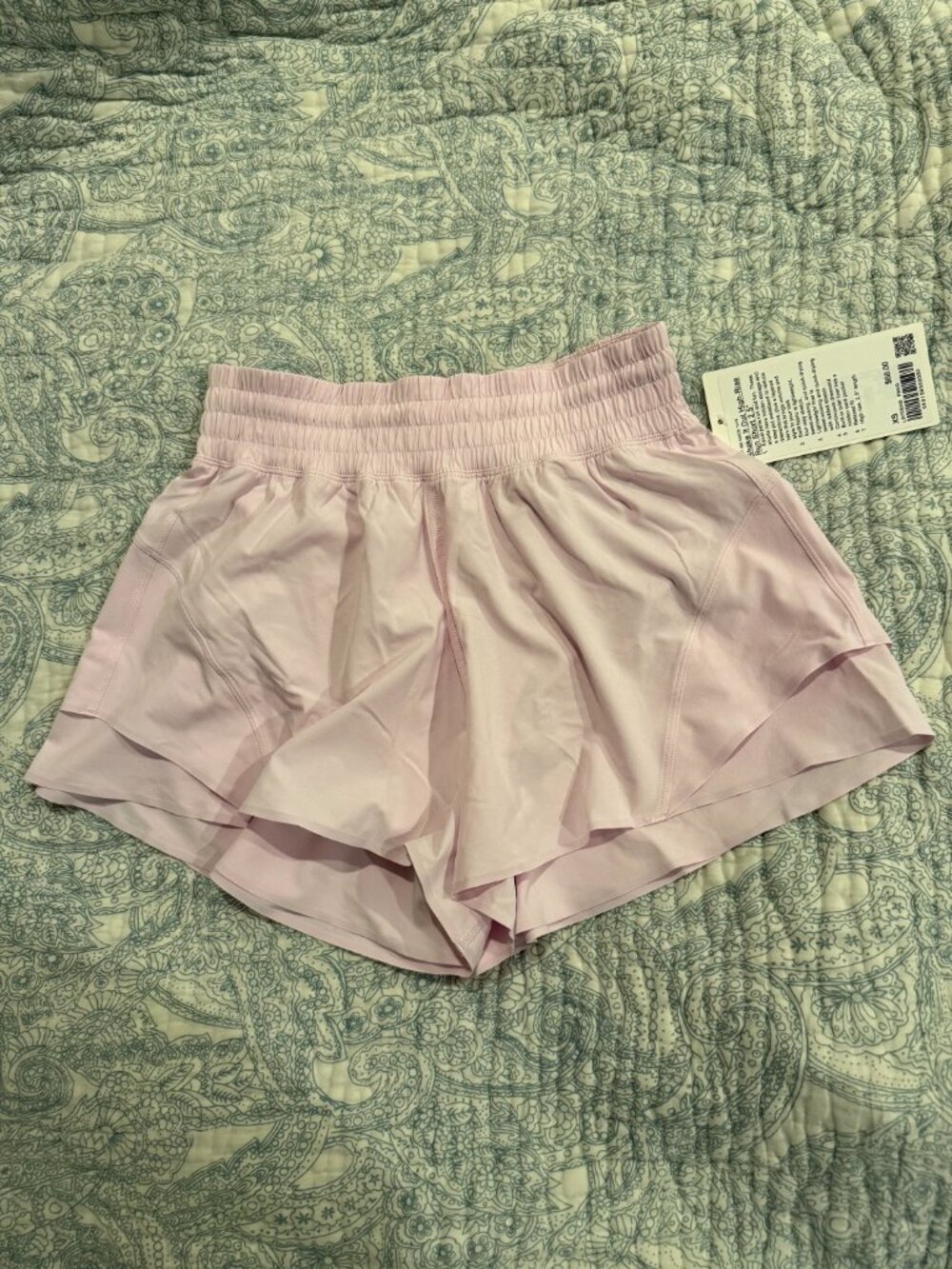 Shake It Out High-Rise Running Short 2.5" Color: Pink Organza Size XS NWT - Picture 4 of 10